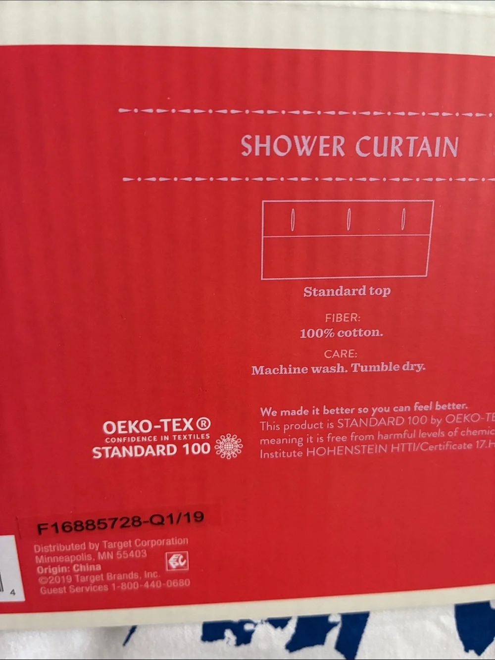 Opalhouse Target Blue Toucan Shower Curtain 72x72 Tropical Cotton NIP